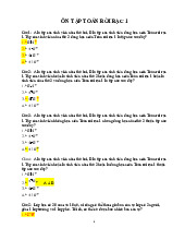 Câu hỏi trắc nghiệm ôn tập môn Toán rời rạc  | Trường đại học kinh doanh và công nghệ Hà Nội
