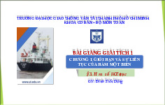 Chương 1, Bài 3: Hàm Số Liên Tục - Tài Liệu Giải Tích 1. Môn Giải tích 1 (GT01) | Trường Đại học Giao thông Vận tải.