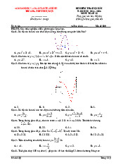 Đề học kì 1 Toán 12 năm 2024 – 2025 trường THPT Phụ Dực – Thái Bình