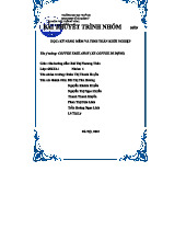 Bài Thuyết Trình Nhóm Môn Kỹ Năng Mềm: Dự Án Coffee Take Away 65KTA1