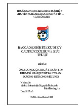 Ứng Dụng Thuật Toán Tìm Kiếm trong Mê Cung | Thực hành tính toán | Trường Đại học Khoa học Tự nhiên, Đại học Quốc gia Hà Nội