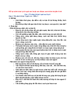 Văn mẫu lớp 6 Kết nối tri thức bài Kể lại cảnh bão lụt ở quê em hoặc em được xem trên truyền hình