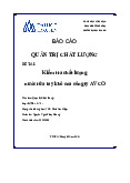Kiểm tra chất lượng  nước rửa tay khô của công ty AVCO  - Tài liệu tham khảo | Đại học Hoa Sen