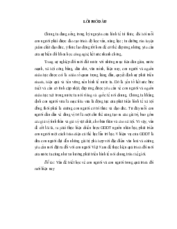 Tiểu luận "Vấn đề triết học về con người và con người trong quá trình đổi mới hiện nay"