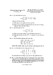 Bộ đề thi ma trận k70 | Đại học Sư phạm Hà Nội