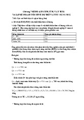 Chương 7 Kế Hoạch Cung Ứng Vật Tư 11 môn Lập kế hoạch doanh nghiệp  | Học viện Nông nghiệp Việt Nam