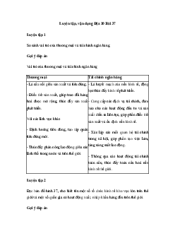 Địa lí 10 Bài 37: Địa lí ngành thương mại và ngành tài chính ngân hàng - Kết Nối Tri Thức
