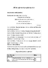 Đề thi giữa học kỳ 1 môn Ngữ Văn lớp 6 năm học 2024 - 2025 - Đề số 3 | Bộ sách Chân trời sáng tạo