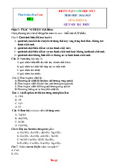 10 Đề Ôn Tập Cuối Học Kỳ 1 KHTN 8 Kết Nối Tri Thức 2024-2025 Có Đáp Án