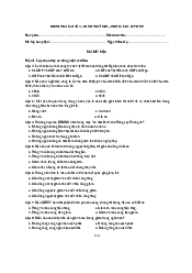 Đề bài kiểm tra số 1 môn Kinh tế vi mô | Học viện Ngân Hàng