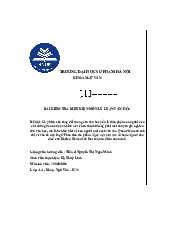 Bài kiểm tra điều kiện môn lý luận văn học | Đại học Sư Phạm Hà Nội