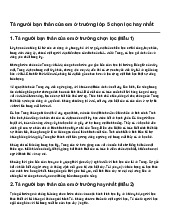 Tả người bạn thân của em ở trường lớp 5 chọn lọc hay nhất