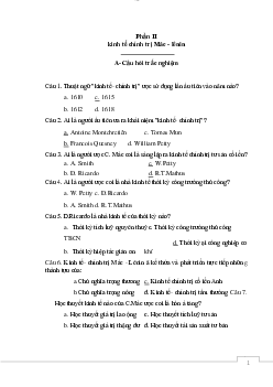 Trắc nghiệm kinh tế chính trị mác - lênin