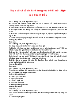 Soạn bài Chuẩn bị hành trang vào thế kỉ mới | Ngữ văn 8 Cánh Diều