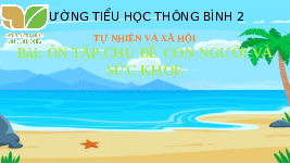 Giáo án điện tử TN&XH 3 Bài 25 Kết nối tri thức: Ôn tập chủ để Con người và sức khoẻ