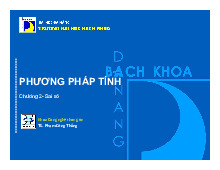 Bài Giảng Phương Pháp Tính: Sai Số Tương Đối và Tuyệt Đối