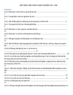 Đề cương ôn tập chương 2 môn Giao tiếp sư phạm | Đại học Sư Phạm Hà Nội