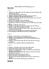 Câu hỏi kiểm tra HC 2 Chương 1,2 và 3 | Bài giảng môn Quá trình thiết bị | Đại học Bách khoa hà nội