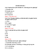 Câu hỏi trắc nghiệm ôn tập Chủ nghĩa xã hội chương 3 có đáp án | Đại học Nội Vụ Hà Nội