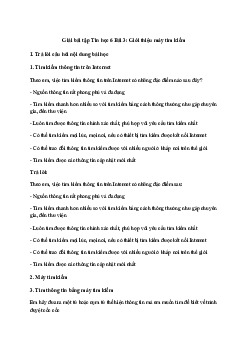 Giải Tin học 6 Bài 3: Giới thiệu máy tìm kiếm | Cánh diều