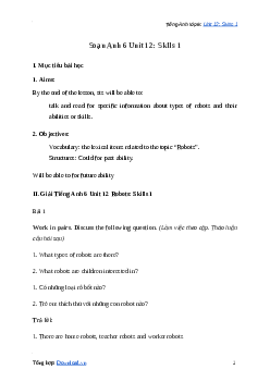 Giải Tiếng Anh 6 Unit 12: Skills 1 | Global Success