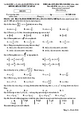 Kiểm tra giữa học kì I, năm học 2025 - 2026  Môn: Toán 11