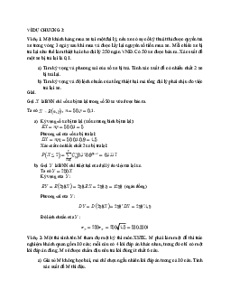 Các dạng bài tập ví dụ chương 3 môn Thống kê xã hội học