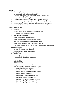 Ngữ pháp  to+ for V