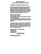 Phân loại nghĩa từ hiện đại: Nét nghĩa và cấu trúc từ học