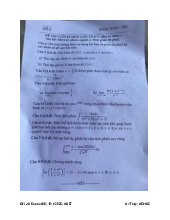 Đề thi cuối kỳ học phần Giải tích 1 năm 2024 - 2025 | Đại học Bách Khoa Hà Nội