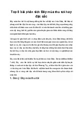 Top 8 bài phân tích Đây mùa thu tới hay đặc sắc | Ngữ văn 11