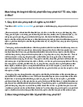 Mua hàng không trả tiền bị phạt tiền hay phạt tù? Tố cáo, kiện ở đâu?