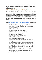 Phân biệt tiền án, tiền sự và thời hạn được xóa tiền án, tiền sự?