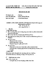 Ứng dụng tin học : Bổ sung các đối tượng đồ hoạ | môn tin học văn phòng | trường Đại học Huế