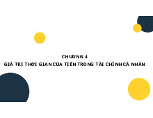 Chương 4 - Giá trị thời gian của tiền trong tài chính cá nhân | Trường Đại học Kinh tế – Luật