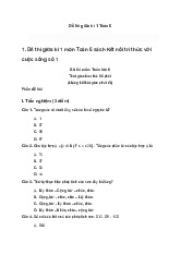 Đề thi giữa kì 1 môn Toán 6 sách Kết nối tri thức với cuộc sống năm 2025