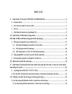 Tiểu luận "Nguyên lý thiết kế giới thiệu về tòa nhà VINCOM LANDMARK 81"