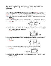 Điện Đại Cương - Bài Tập Chương 1: Định Luật Cơ Bản Mạch Điện | Đại học Điện lực