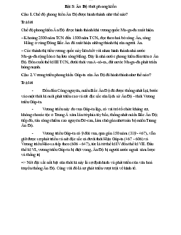 Chế độ phong kiến Ấn Độ được hình thành như thế nào? | Đại học Sư Phạm Hà Nội