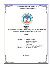 Phân Tích Mối Quan Hệ Đầu Tư & Tăng Trưởng Kinh Tế Tại Việt Nam | Môn Kinh tế đầu tư - Đại học Kinh Tế Quốc Dân