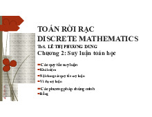 Chương 2 - Suy luận Toán học trong Giáo Trình Môn Toán Rời Rạc | Đại học Cần Thơ
