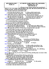 Đề thi thử tốt nghiệp 2025 Địa lí Liên trường Nghệ An giải chi tiết