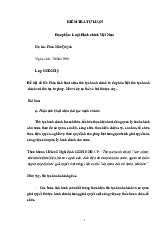 Đề bài số 03: Phân tích khái niệm thủ tục hành chính từ đó phân biệt thủ tục hànhchính với thủ tục tư pháp. Nêu ví dụ cụ thể về hai thủ tục này môn Luật hành chính | Trường đại học Mở Hà Nội