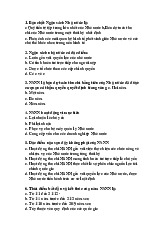 Trắc nghiệm Chương 2: Ngân sách Nhà nước và Đặc điểm | Môn Tài chính tiền tệ - Đại học Cần Thơ