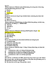 Đề cương ôn tập Access môn Tin 3 | Trường Đại học Kinh Doanh và Công Nghệ Hà Nội