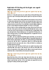 Nghị luận về Cái răng cái tóc là góc con người chọn lọc hay nhất