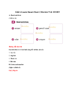 Giải SBT i-Learn Smart Start 2 Review 9 & 10