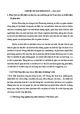 Tài liệu ôn thi môn Kinh tế chính trị | Trường đại học Mở Hà Nội