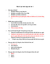 Một số câu hỏi ôn tập môn tin 1 môn Tin học  | Trường đại học kinh doanh và công nghệ Hà Nội