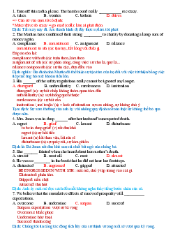 Top 50 câu trắc nghiệm từ vựng ôn thi Chuyên Anh (có đáp án)